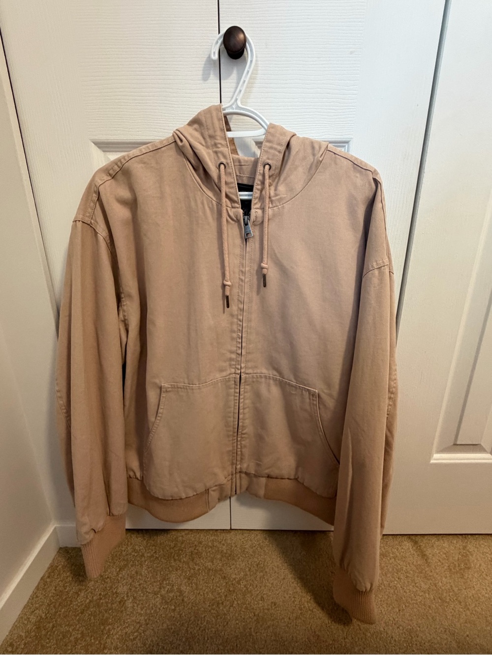Levi's Pink/Beige Lightweight Hooded Zip Jacket